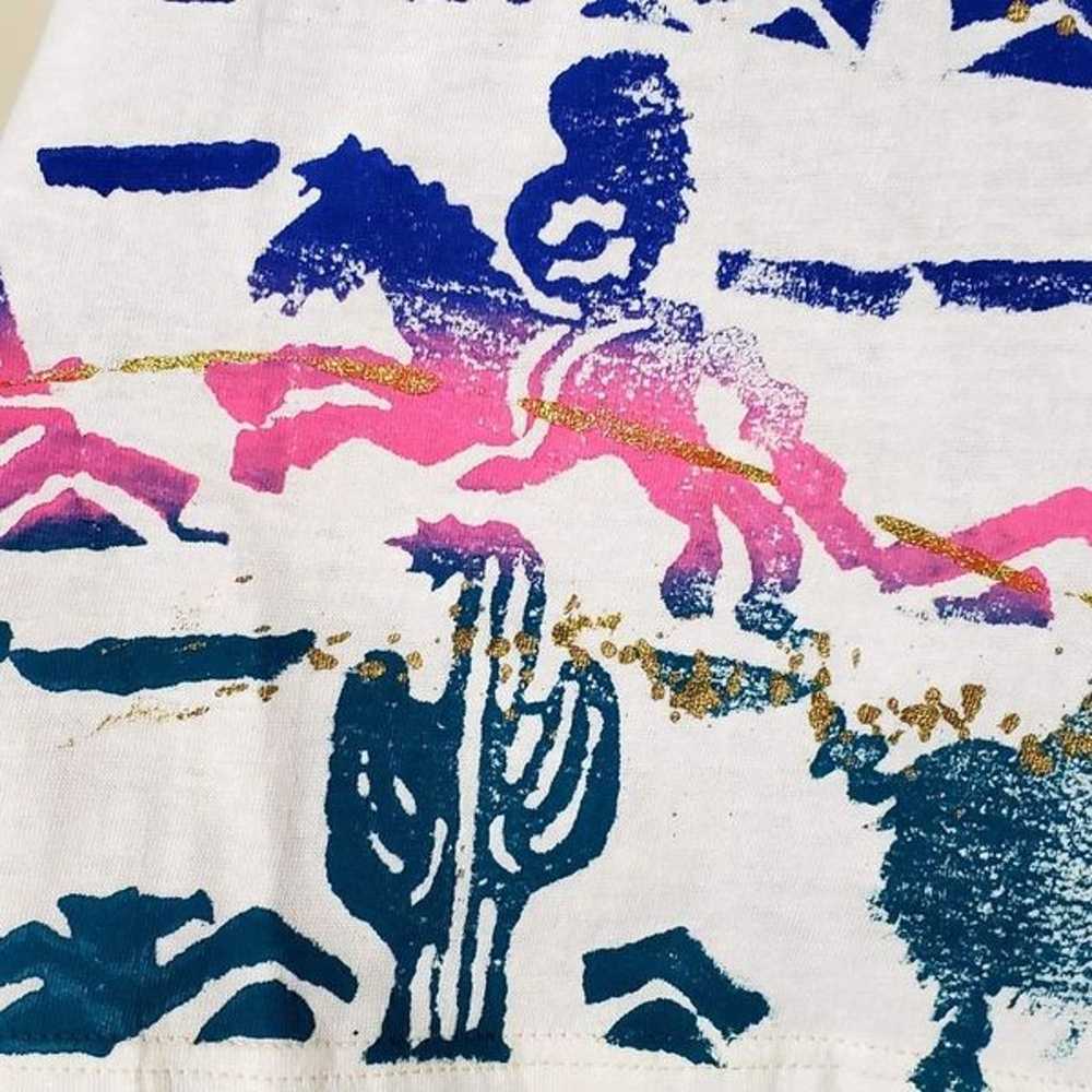 Hand-Painted California Made Southwestern Print OS - image 10