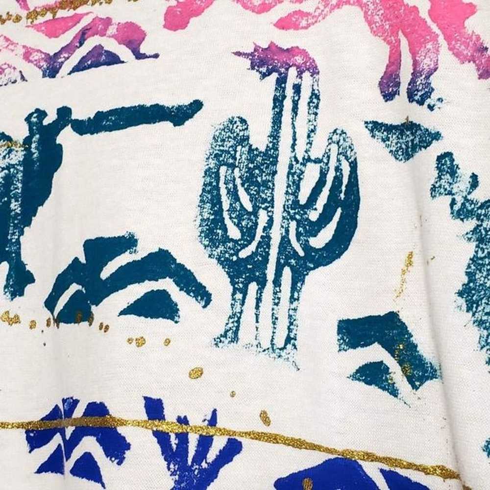Hand-Painted California Made Southwestern Print OS - image 11