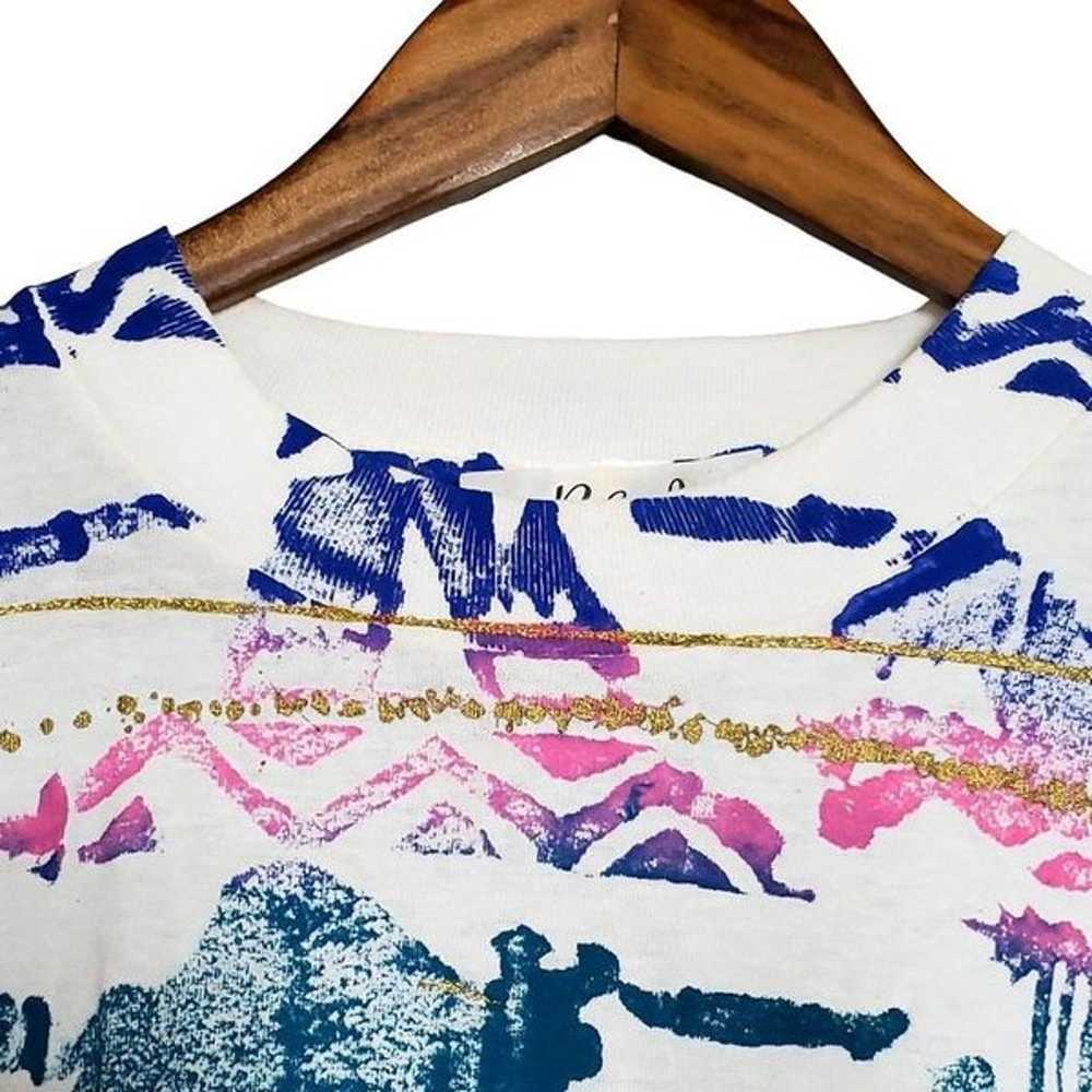 Hand-Painted California Made Southwestern Print OS - image 3