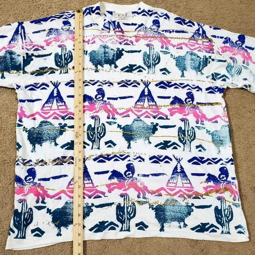 Hand-Painted California Made Southwestern Print OS - image 9