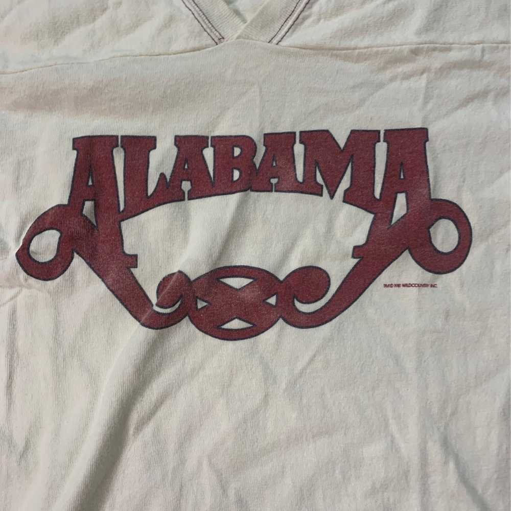 1980s Vintage Alabama Band 3/4 Sleeve Shirt Large… - image 2