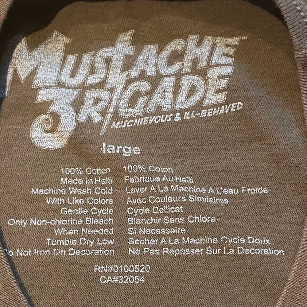 Vintage Mustache Brigade Dr Seuss T Shirt Green E… - image 3