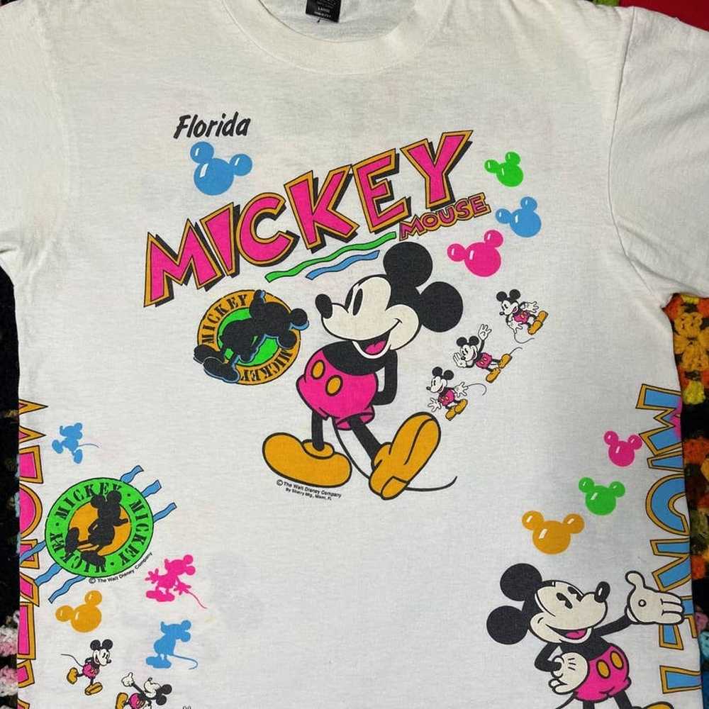 Vintage 1980s Mickey Mouse AOP T-Shirt *RARE* - image 3