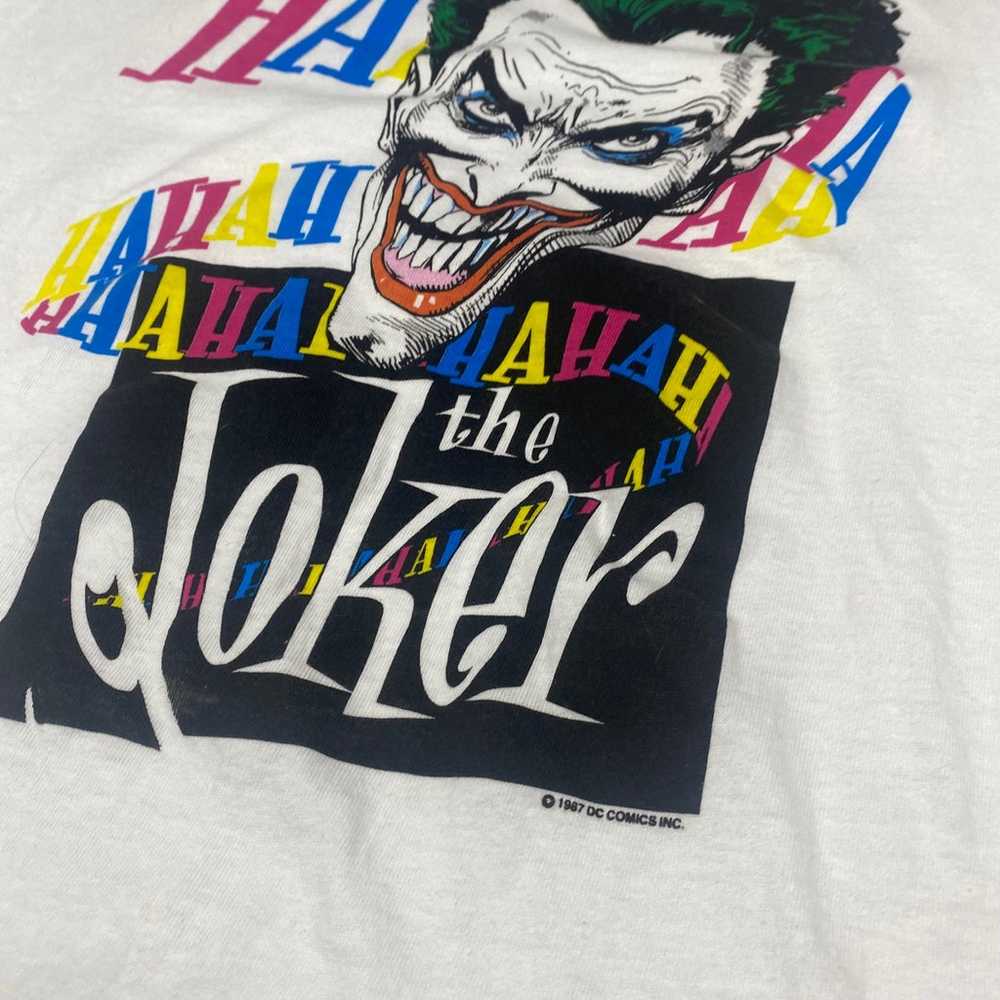Vintage 80s The Joker DC Comics Tee - image 3