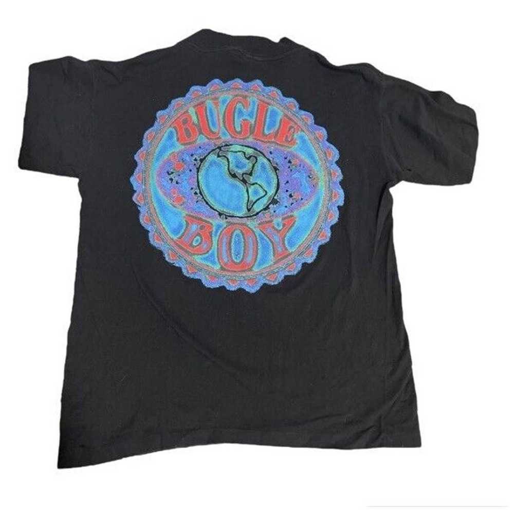 Bugle Boy Neon Graphic T-Shirt Double Side Vintag… - image 2