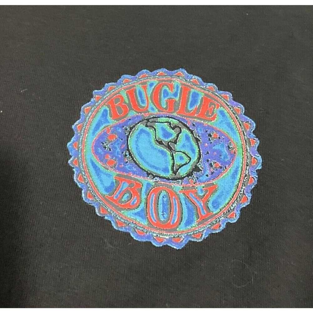 Bugle Boy Neon Graphic T-Shirt Double Side Vintag… - image 4