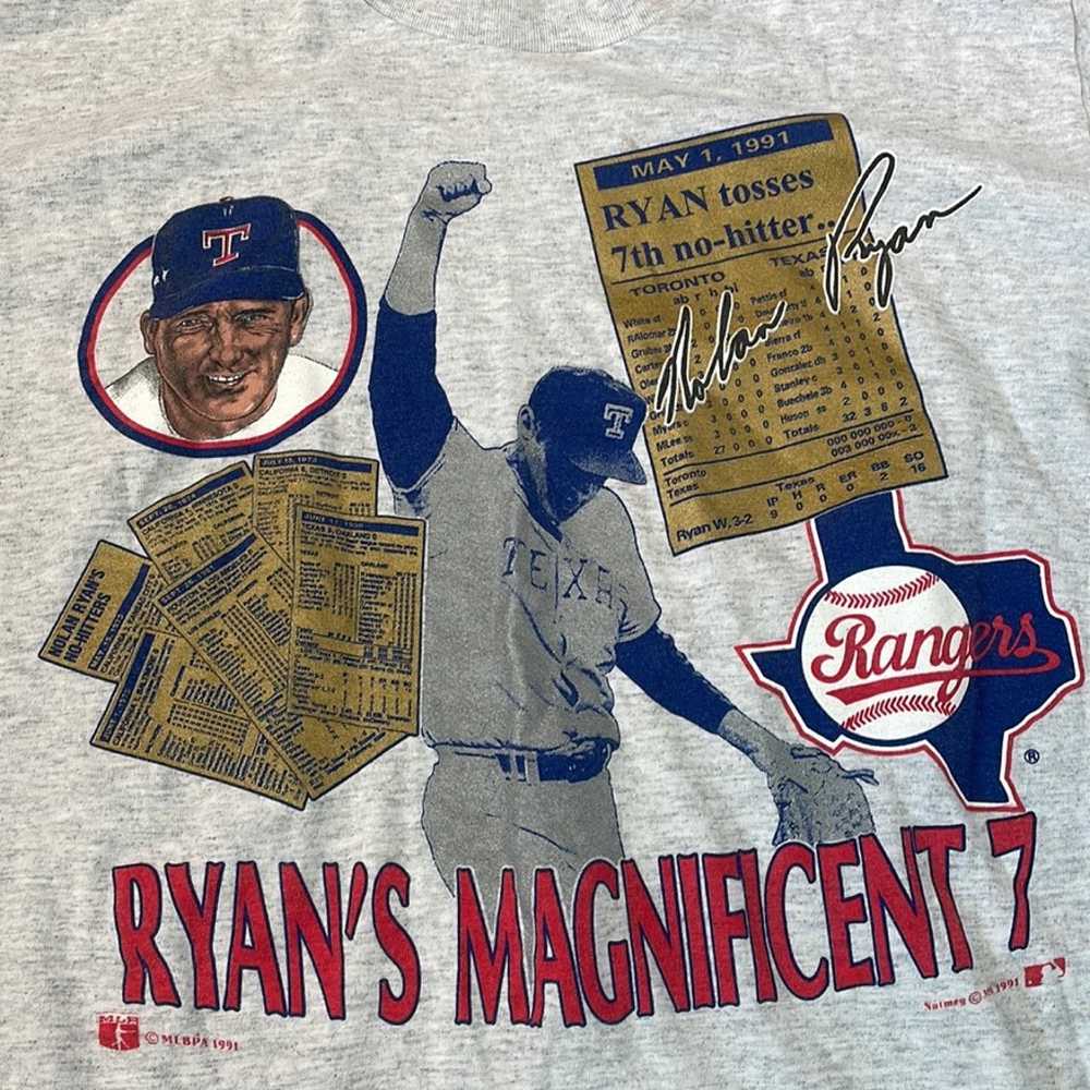 Vintage Texas Rangers Nolan Ryan Shirt - image 2