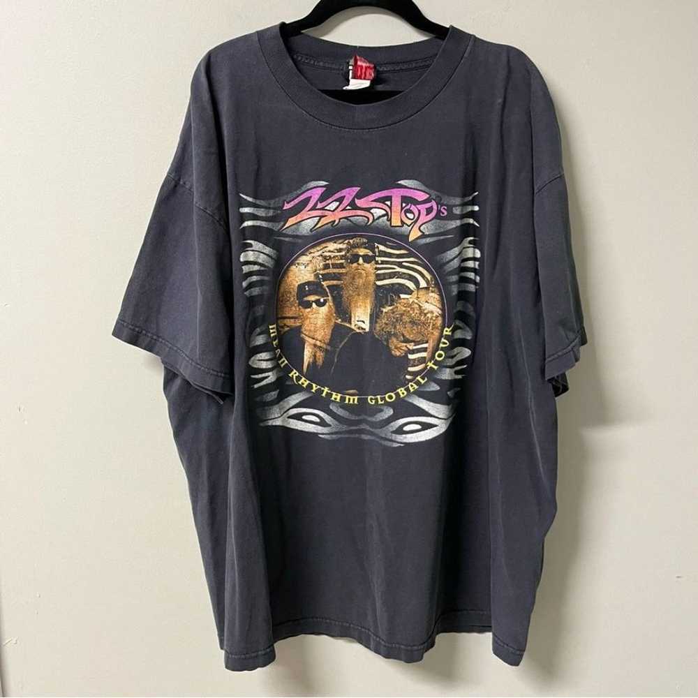 Vintage ZZ Top 1997 Shirt Mean Rhythm Global Tour - image 1