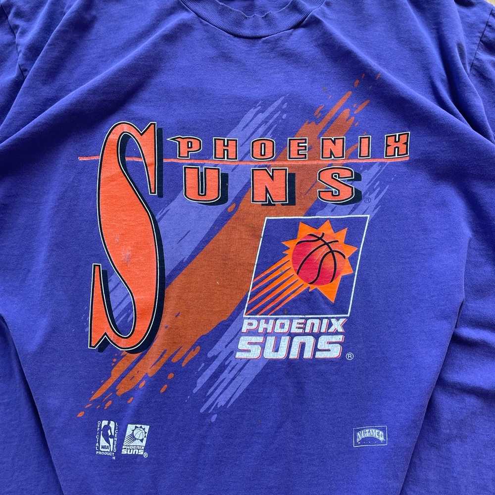 Nutmeg Mills Phoenix Suns NBA Vintage 90s Faded G… - image 2
