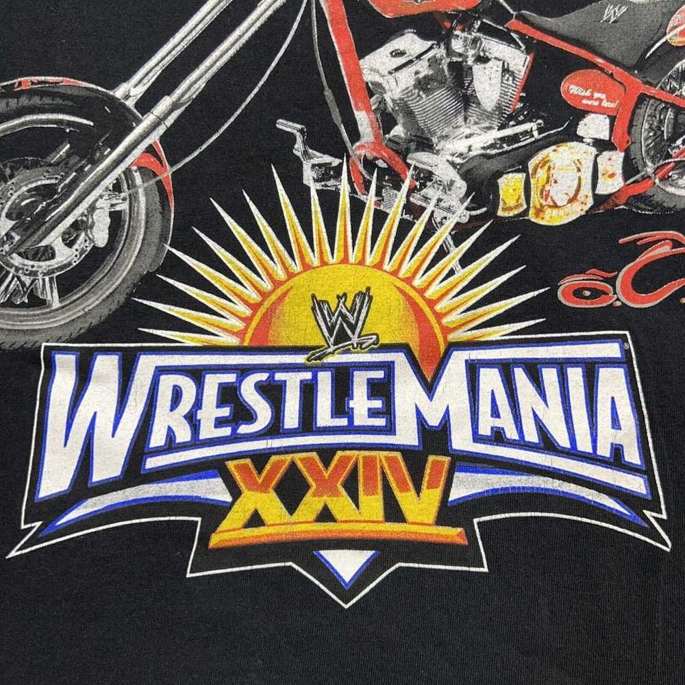 WWE WWF WrestleMania XXIV T Shirt Mens XL Orange … - image 4