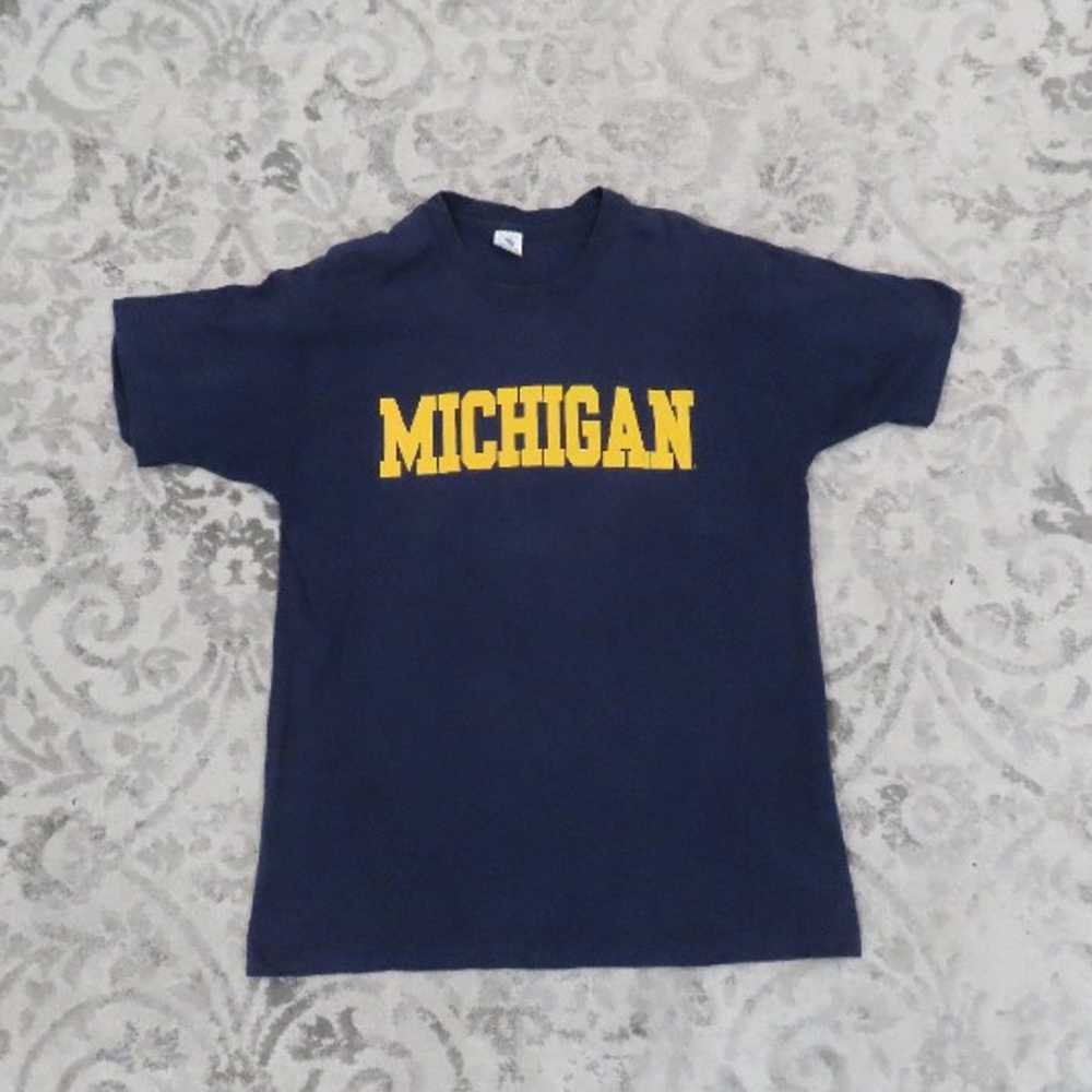 Vtg University of Michigan T-Shirt Tee Mens XL Si… - image 2