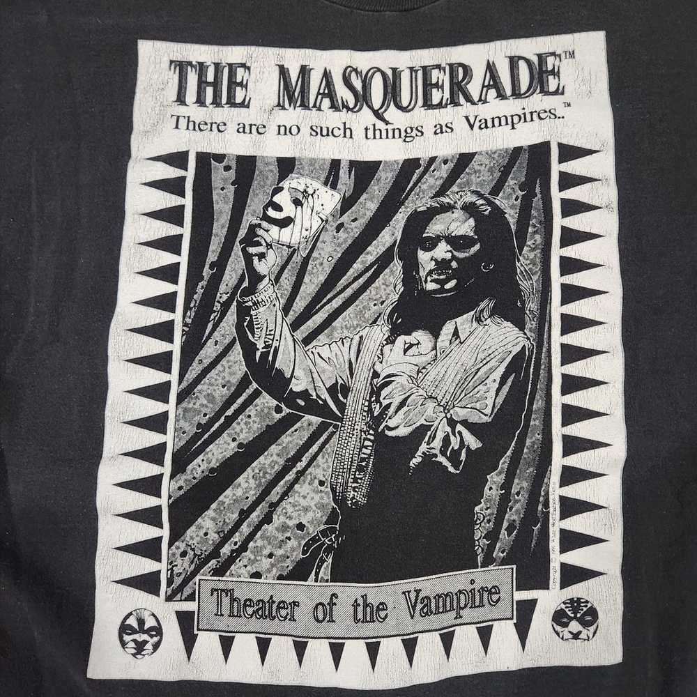 Vintage 1991 Masquerade Vampire Tee - image 2