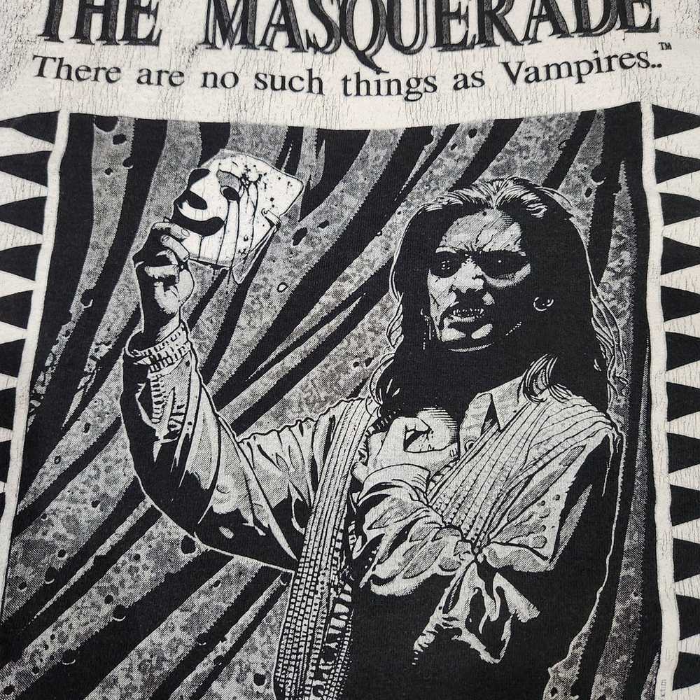 Vintage 1991 Masquerade Vampire Tee - image 4