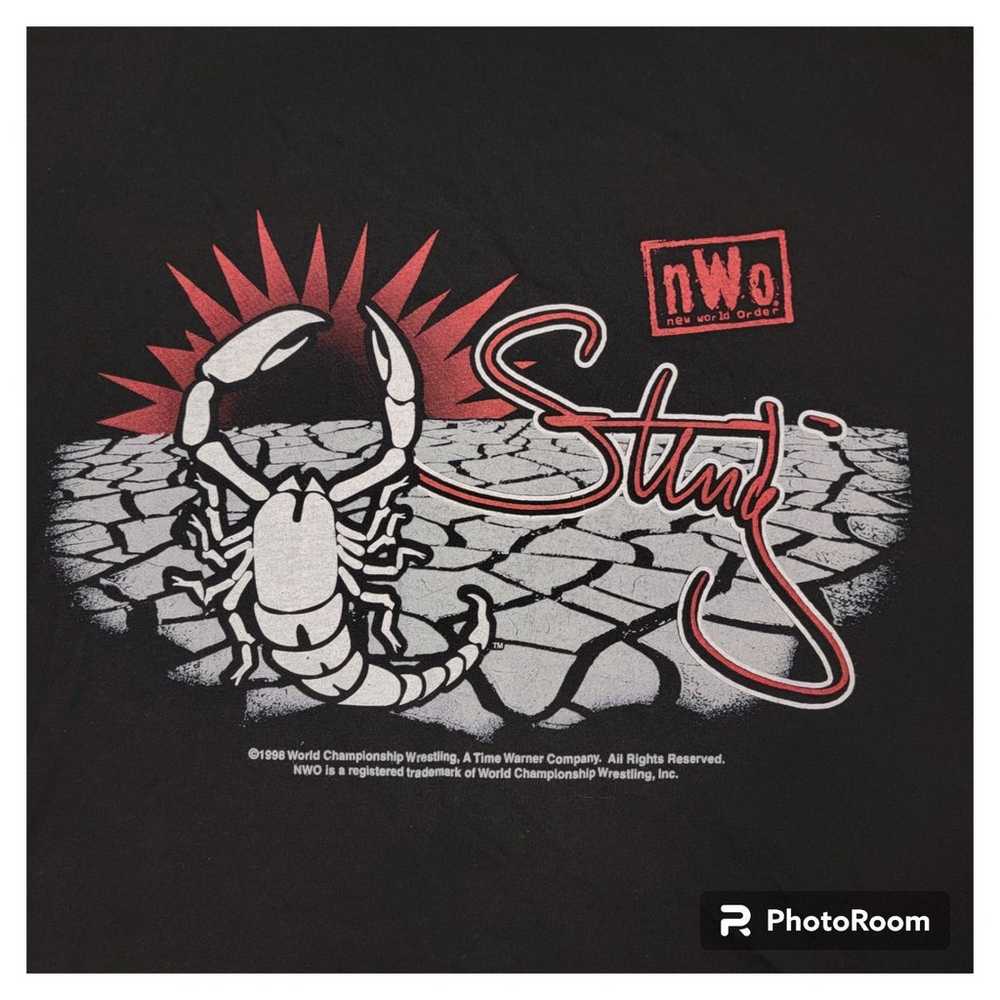 Vintage 1998 WCW, NWO Sting, Scorpion Graphic T-s… - image 2