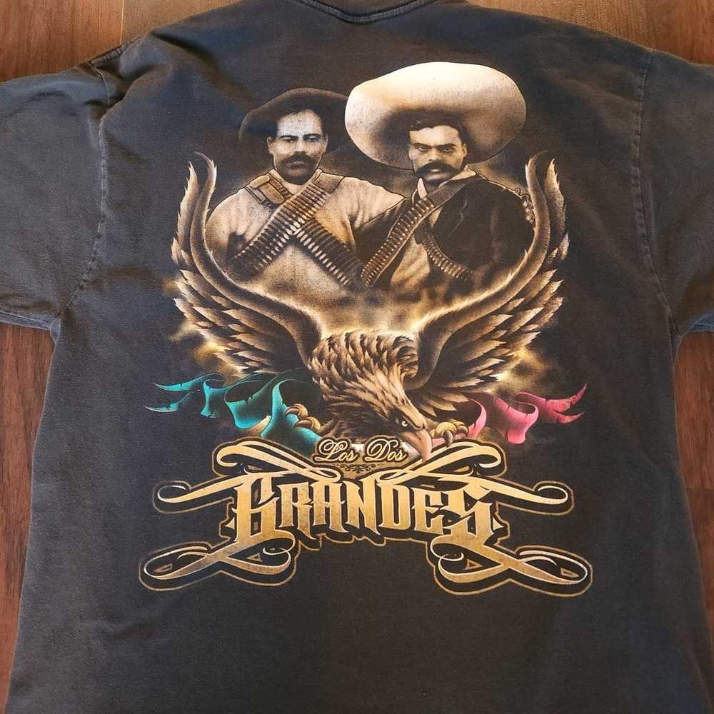 Vintage Emilio Zapata & Pancho Villa T Shirt Los … - image 5