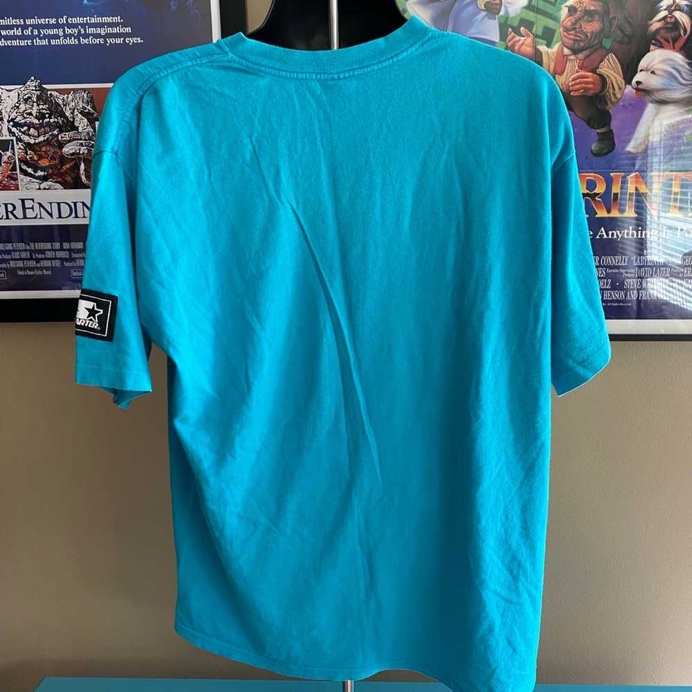 Vintage 1992 STARTER San Jose Sharks Teal T-Shirt… - image 7