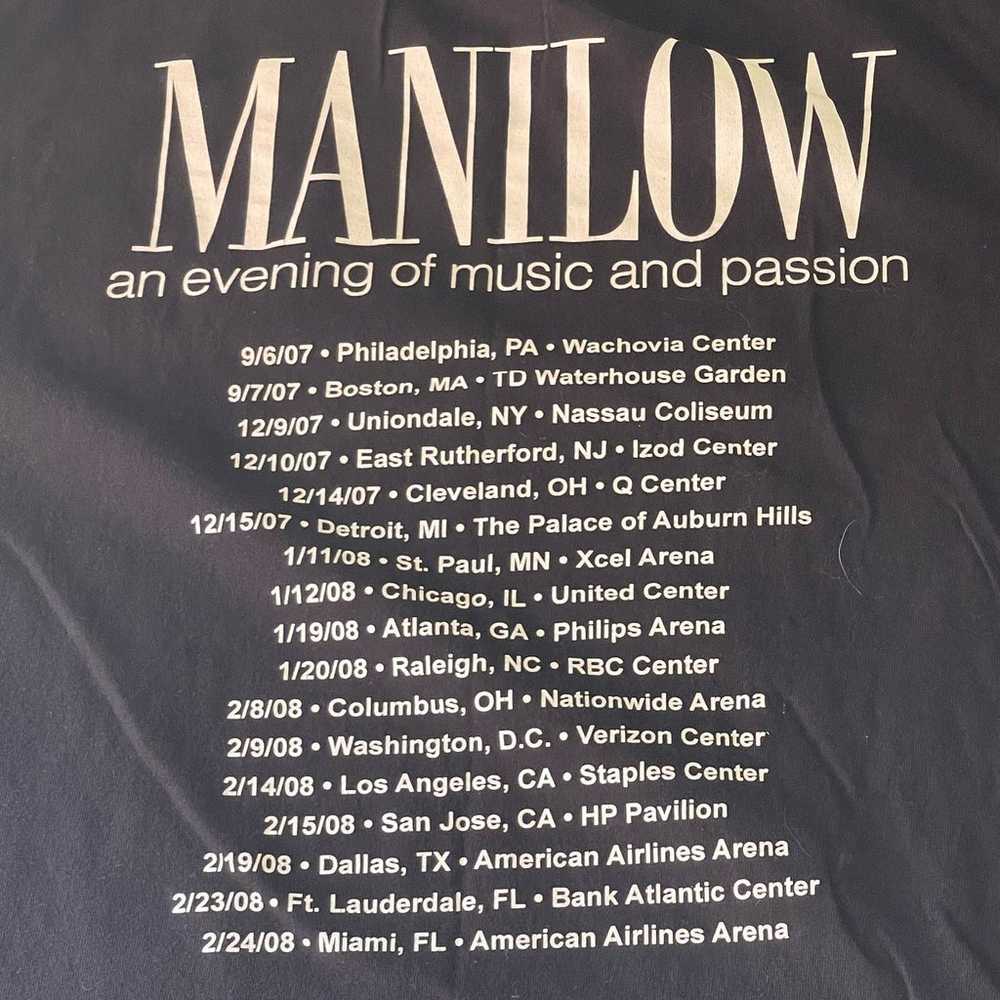 Barry Manilow 2007-2008 Tour T-shirt - image 5