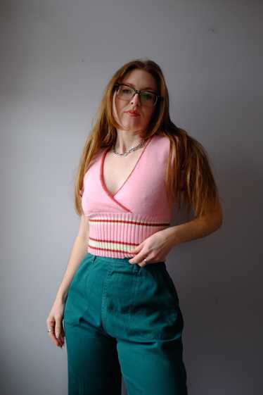 1970’s Pink Cropped Sweater S