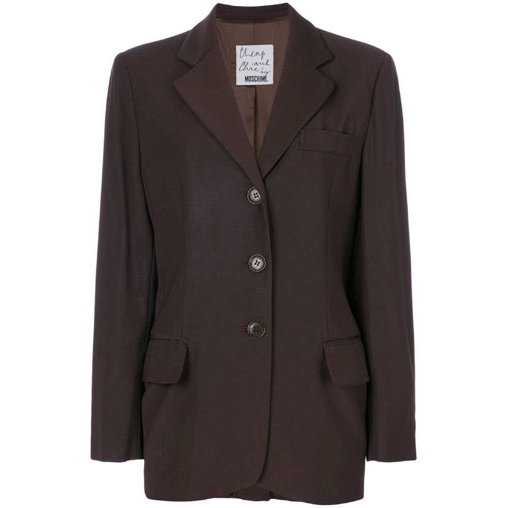 Moschino Brown Wool Blazer - '90s - image 1