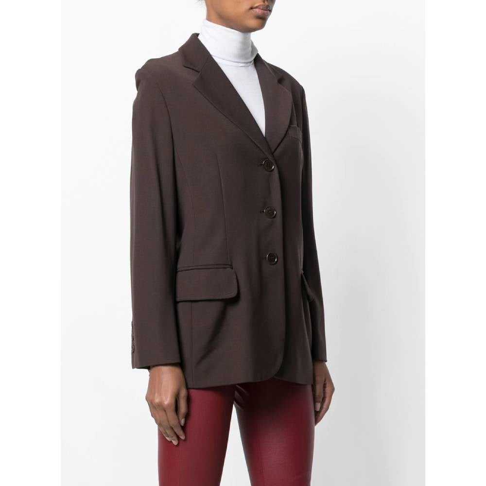 Moschino Brown Wool Blazer - '90s - image 3