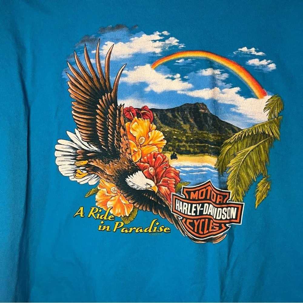 Vintage Harley Davidson Maui Hawaii Eagle T Shirt - image 6