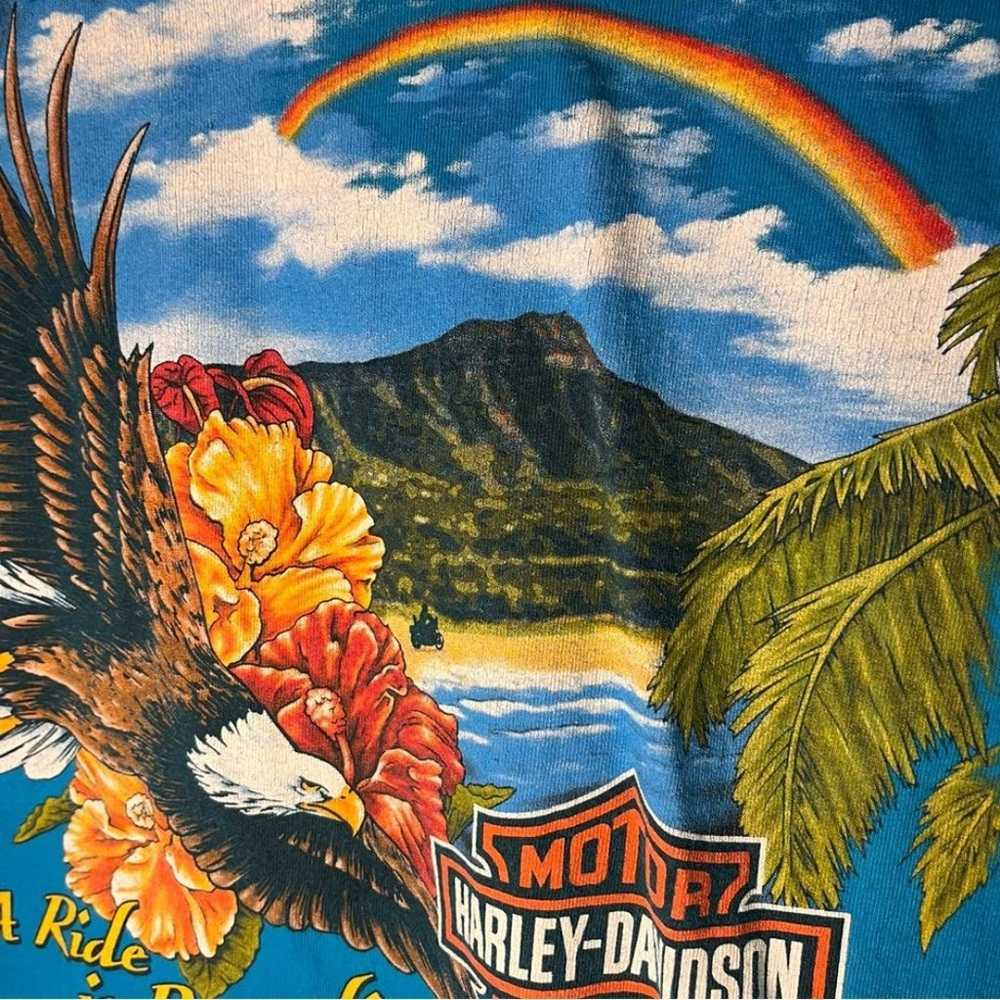 Vintage Harley Davidson Maui Hawaii Eagle T Shirt - image 8