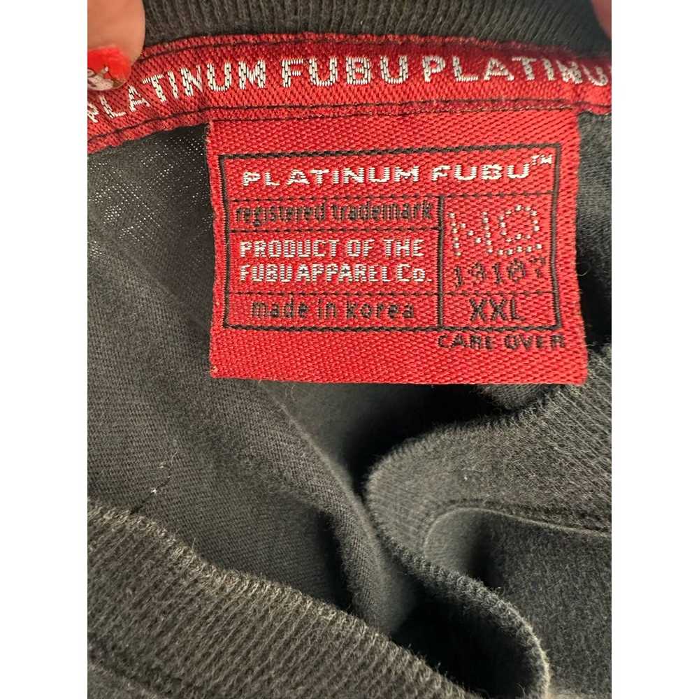 Fubu Platinum Fat Albert vintage Y2K Black Long S… - image 3
