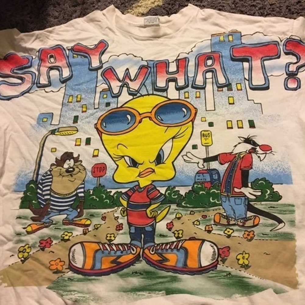 Vintage 90s official loony toons shirt - image 1