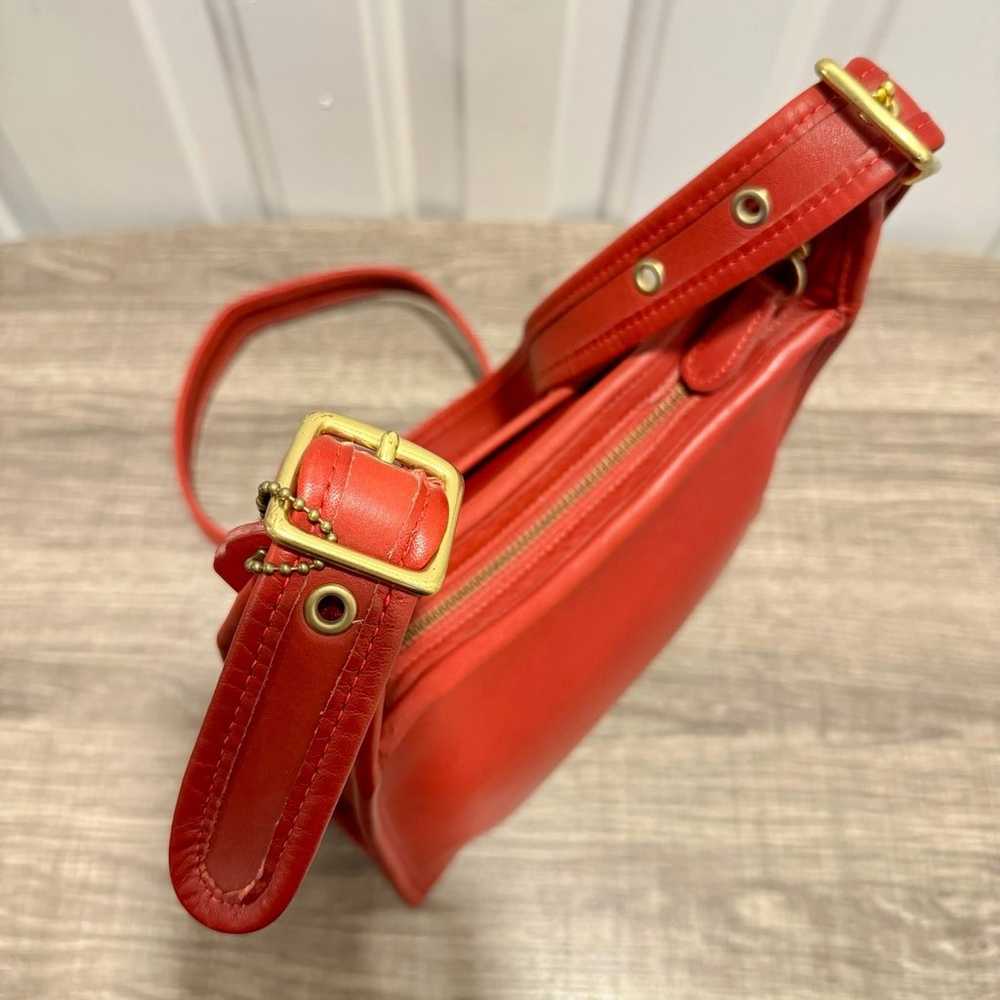 Vintage COACH Patricia Legacy Red Leather Crossbo… - image 6