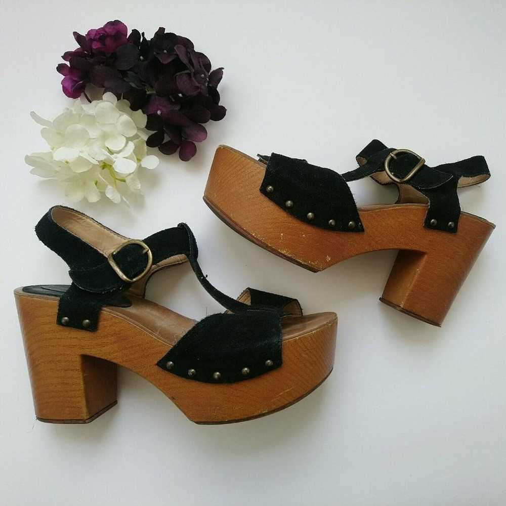 Vintage 90s Y2K Steve Madden Chunky Platform Heel… - image 1