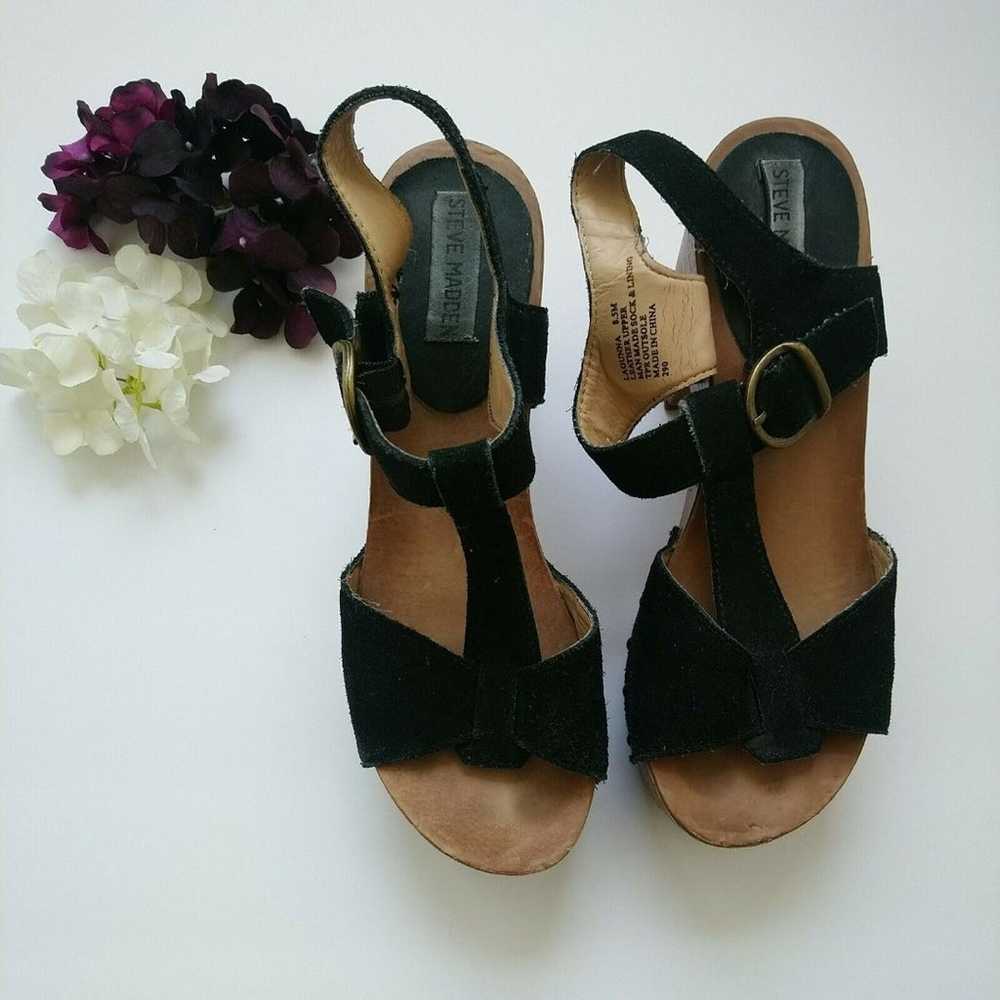 Vintage 90s Y2K Steve Madden Chunky Platform Heel… - image 3