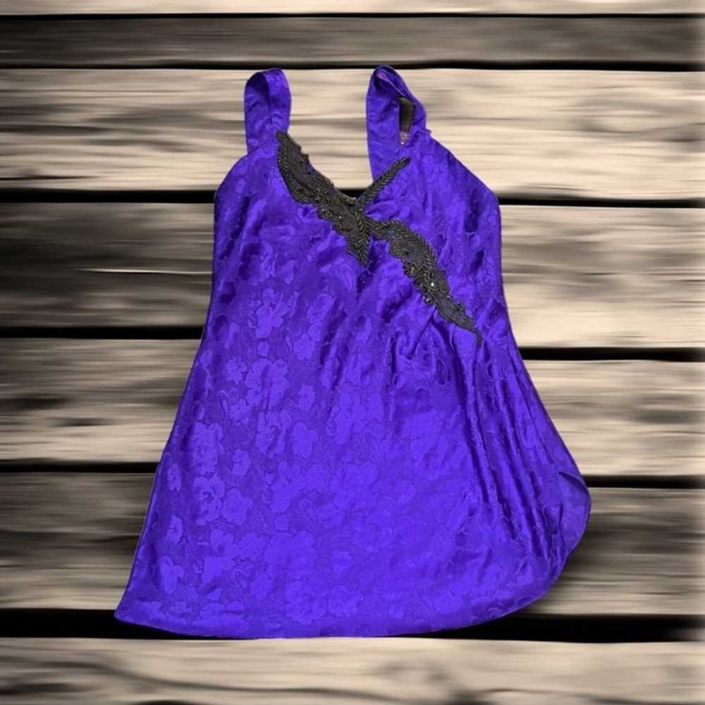 Victorias Secret Gold Label Vintage Purple Linger… - image 1