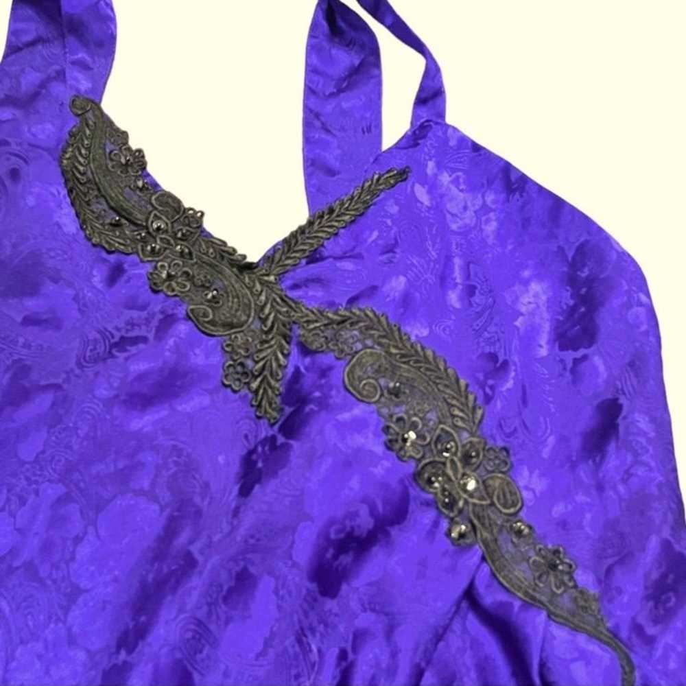 Victorias Secret Gold Label Vintage Purple Linger… - image 3