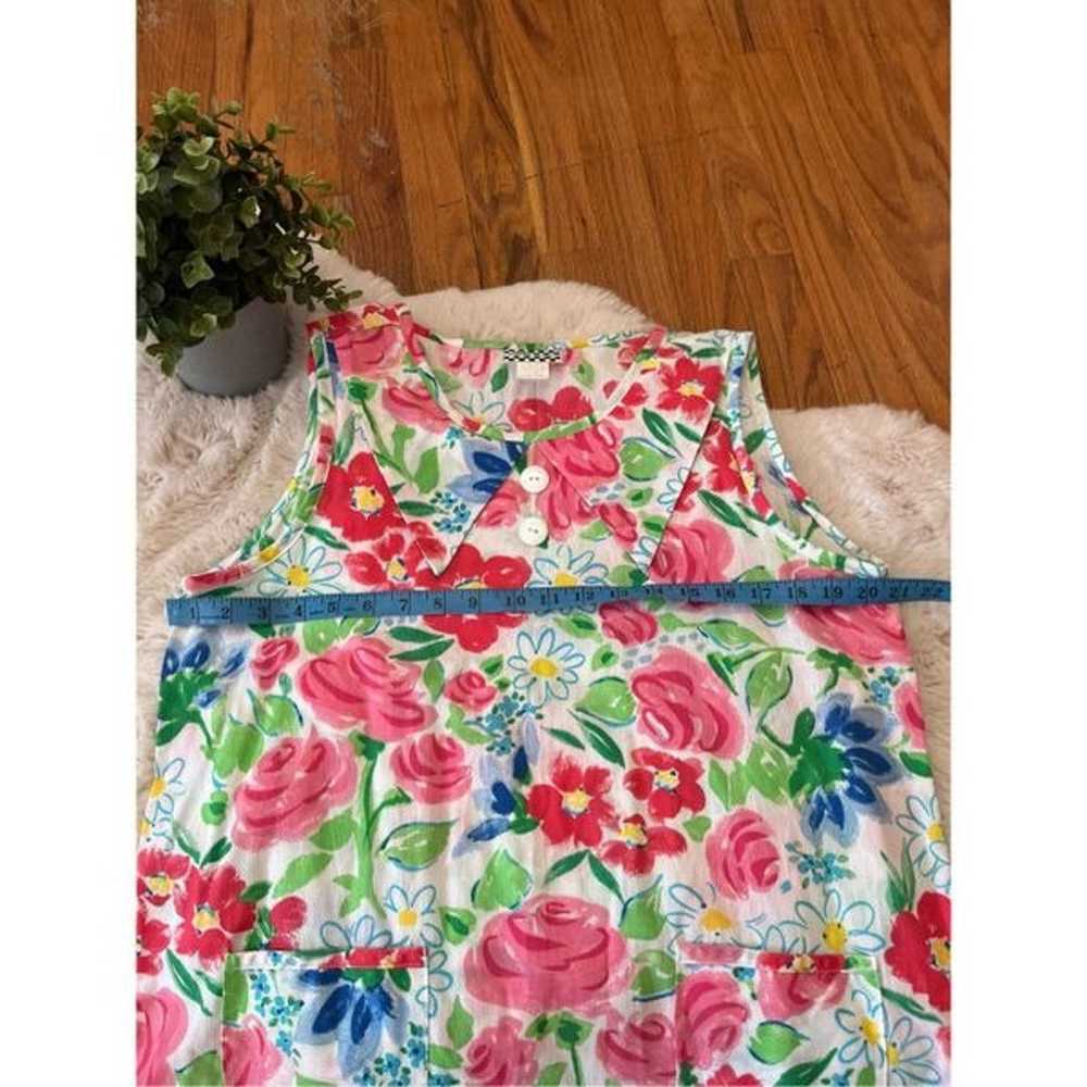 Vintage 1970s Country Pickins Long Floral Shift S… - image 6