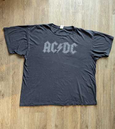Band Tees Vintage Black ACDC Band T-Shirt