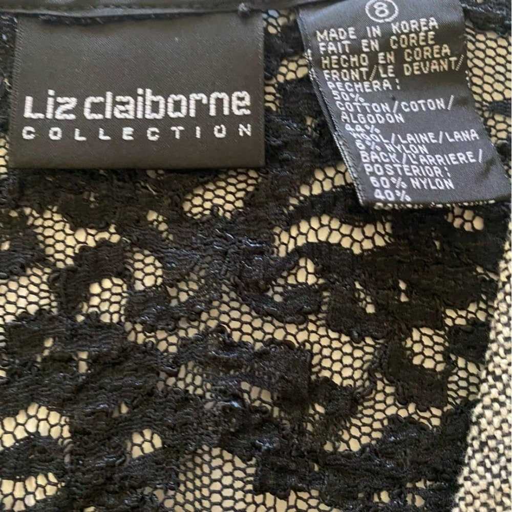 Vintage 80s Liz Claiborne Collection Wool Blend T… - image 5
