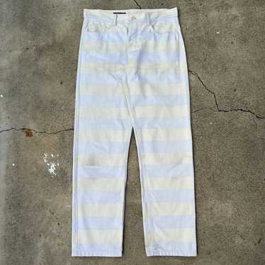 Helmut Lang 1996 Striped "Prisoner" Pants - image 1