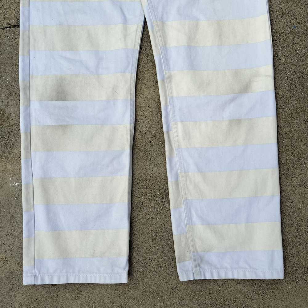 Helmut Lang 1996 Striped "Prisoner" Pants - image 9