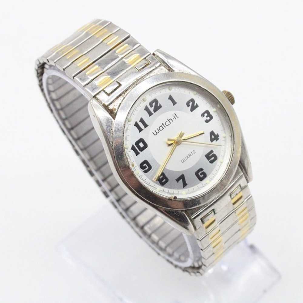 Vintage Watch-it Watch Men's Retro Two Tone Stain… - image 1