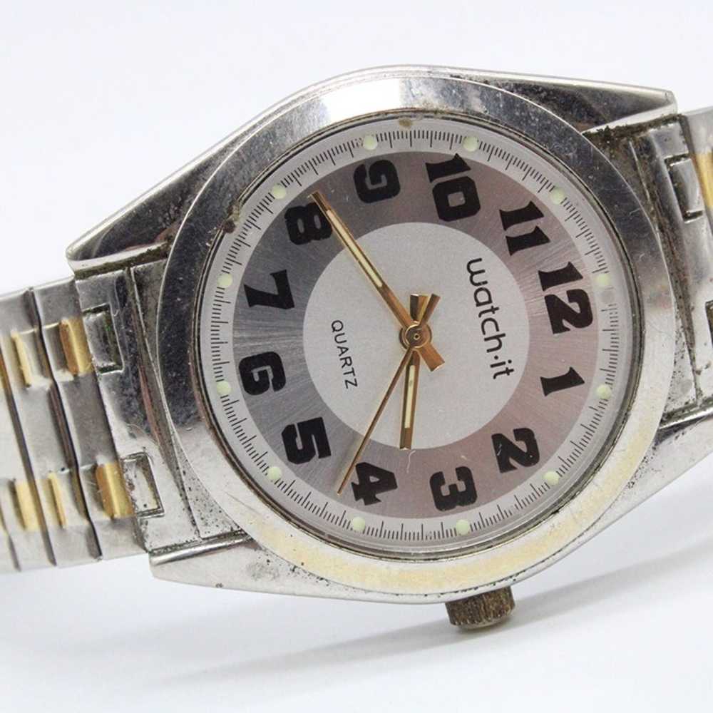 Vintage Watch-it Watch Men's Retro Two Tone Stain… - image 6