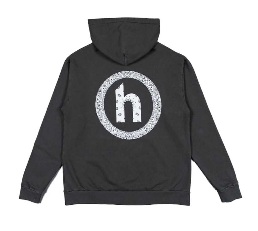 HIDDEN HIDDEN® Paisley Hoodie - WASHED BLACK Size… - image 1