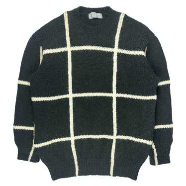 Comme des Garcons Homme 80's Plaid Knit Sweater - image 1