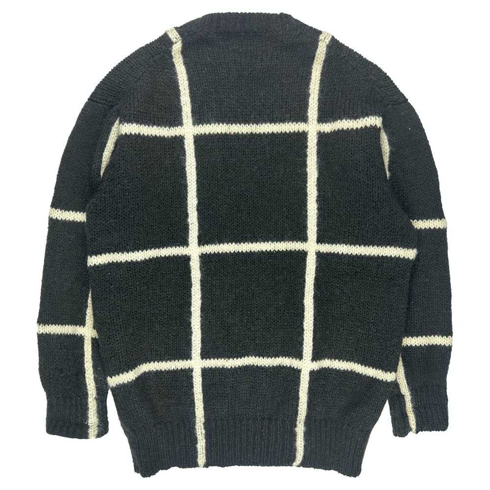 Comme des Garcons Homme 80's Plaid Knit Sweater - image 2