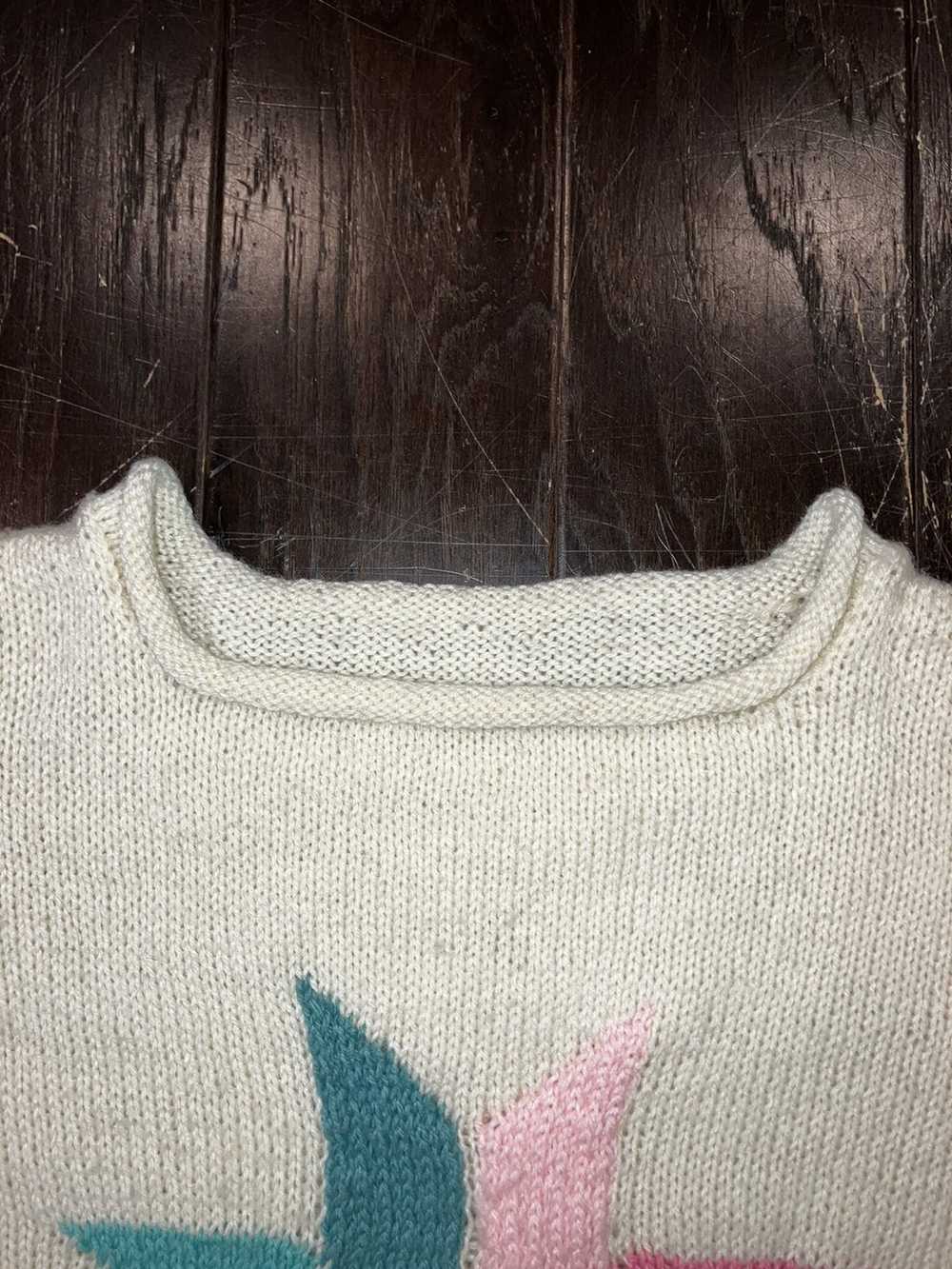 Streetwear × Vintage Hand knitted crew neck sweat… - image 6