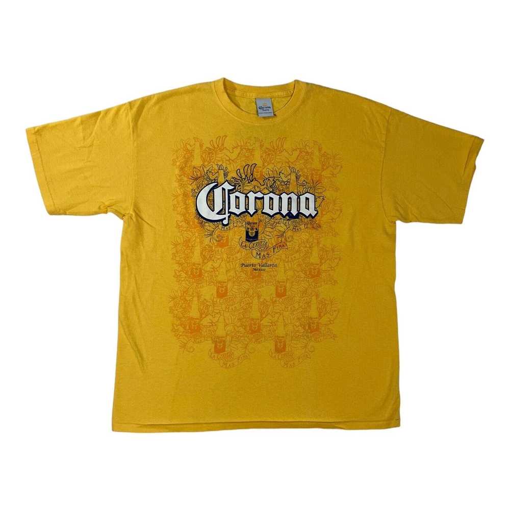 Corona Vintage Corona Beer T-Shirt Size XL Yellow… - image 1