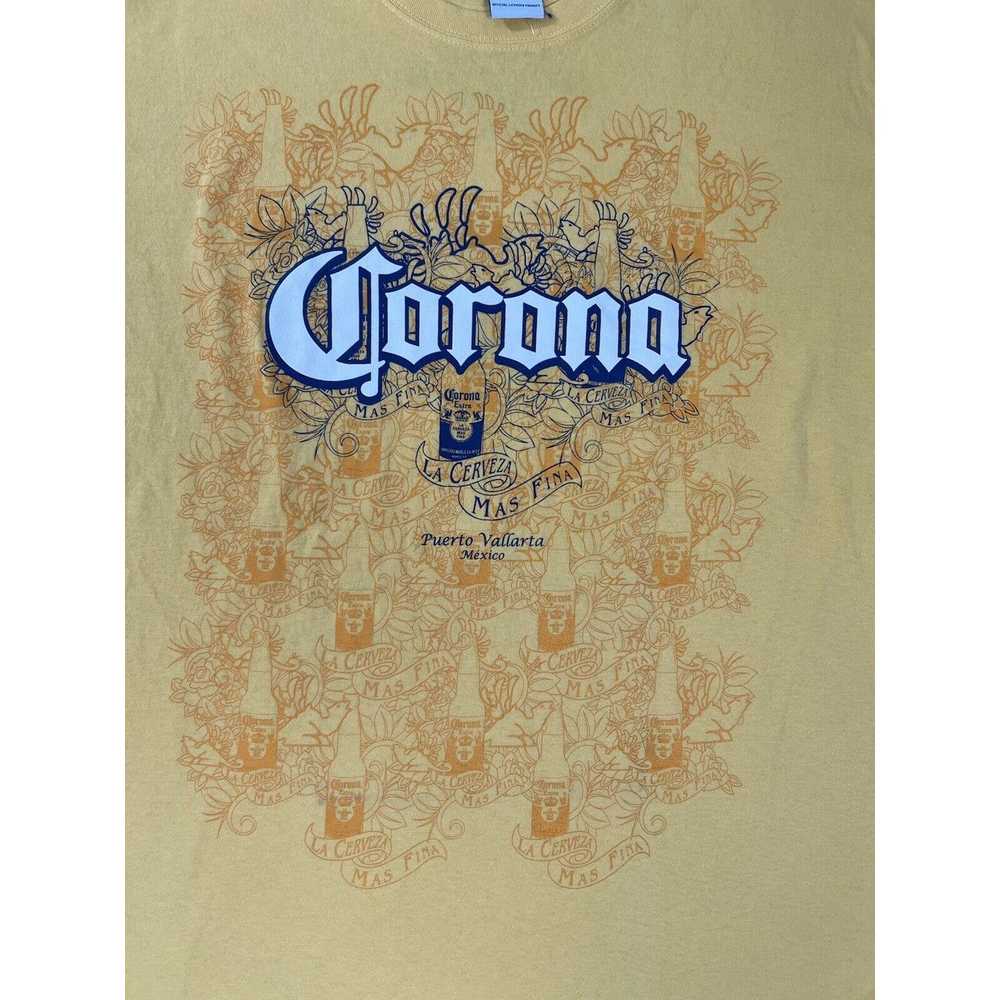 Corona Vintage Corona Beer T-Shirt Size XL Yellow… - image 2