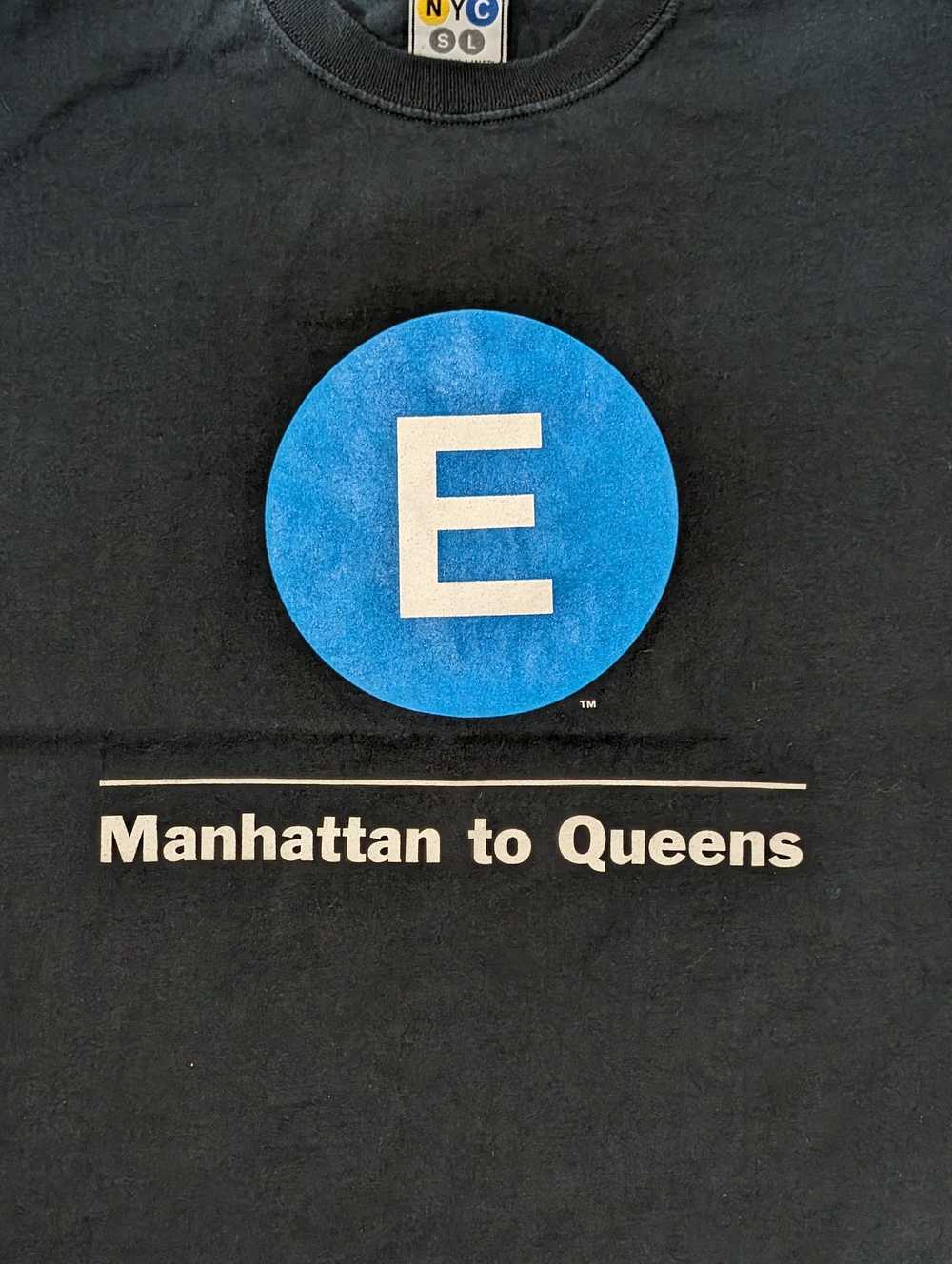 New York × Vintage NYC Subway E Manhattan to Quee… - image 2