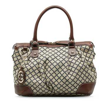 Gucci Gucci Diamante Canvas Sukey Handbag - image 1