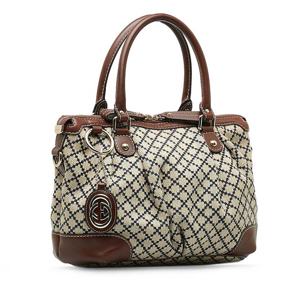 Gucci Gucci Diamante Canvas Sukey Handbag - image 2