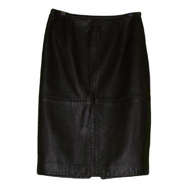 Lafayette 148 Ny Leather mid-length skirt - image 1